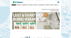 Desktop Screenshot of biokleen.se